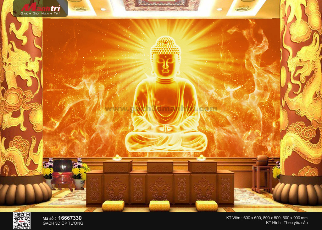 Đức Phật lấp lánh sắc vàng